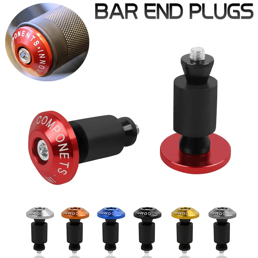 Universal Motorcycle Handlebar Bar End Plugs For Yamaha Honda Kawasaki ...