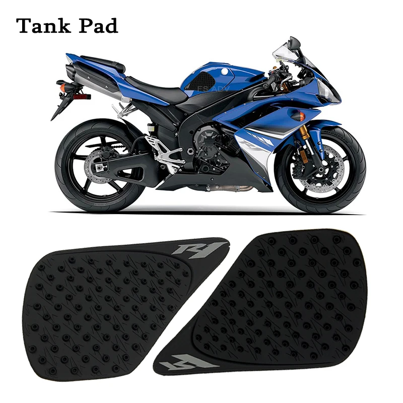 

Motorcycle Accessories Anti slip Tank Pad Protector Sticker Gas Knee Grip Traction Fit For Yamaha R1 YZF-R1 R 1 2007 2008