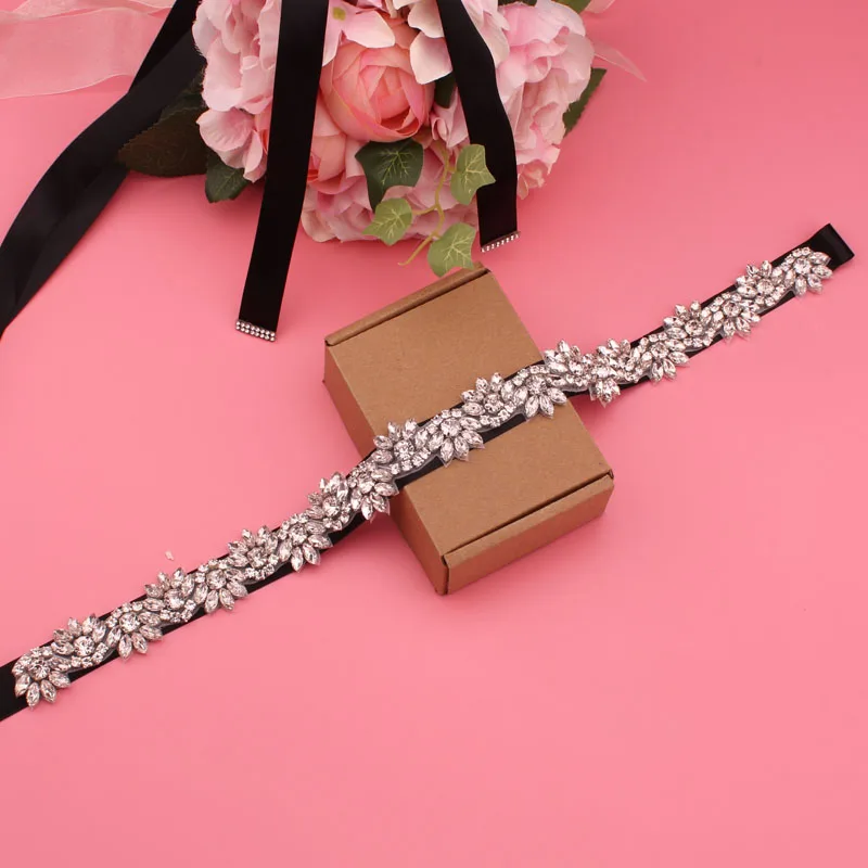 

Bridal Belts for Women Sparkling Silver Rhinestone Wedding Belt Luxury Bridal Accessory for Formal Dress Jewelery belt
