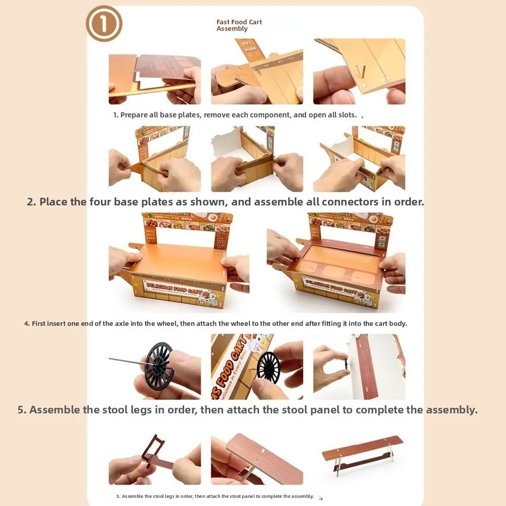 3D Pretend Play Kitchen Toys DIY Role Play Cooking Interactive Toys Creative Funny Simulation Food Toys Doll House Kitchen