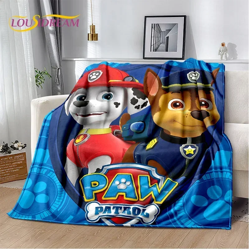 3D P-Patrol Cute Cartoon Dog HD Blanket,Soft Throw Blanket for Home Bedroom Bed Sofa Picnic Travel Cover Blanket Kids Gift Cover 2