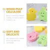 3 Pcs Children's Bath Sponge Sponges Body Wash Bathing Cute Frosted Wood Pulp Baby Shower Wood Pulp Cellulose Scrubber for Tools 4