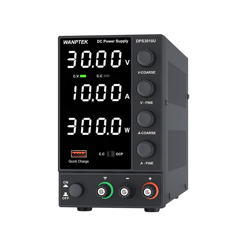 시유 WANPTEK 30V10A 조정 가능한 DC 안정화 전원 공급 장치 DPS3010U 워크벤치 전원 공급 장치 제품 노화 테스트