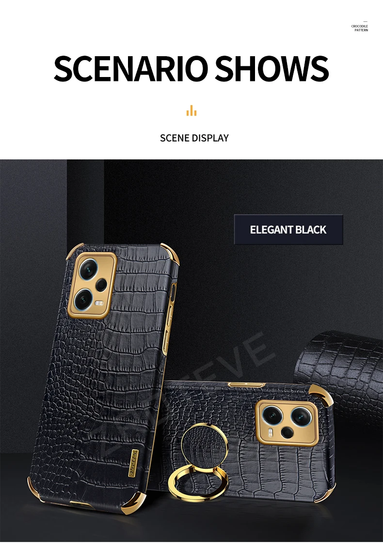 PocoX5 Fall Zroteve Überzug Silikon Krokodil Leder Abdeckung Für Xiaomi Poco X5 X4 Pro X3 NFC Xiomi Pocophone F3 F4 GT_voghion.com