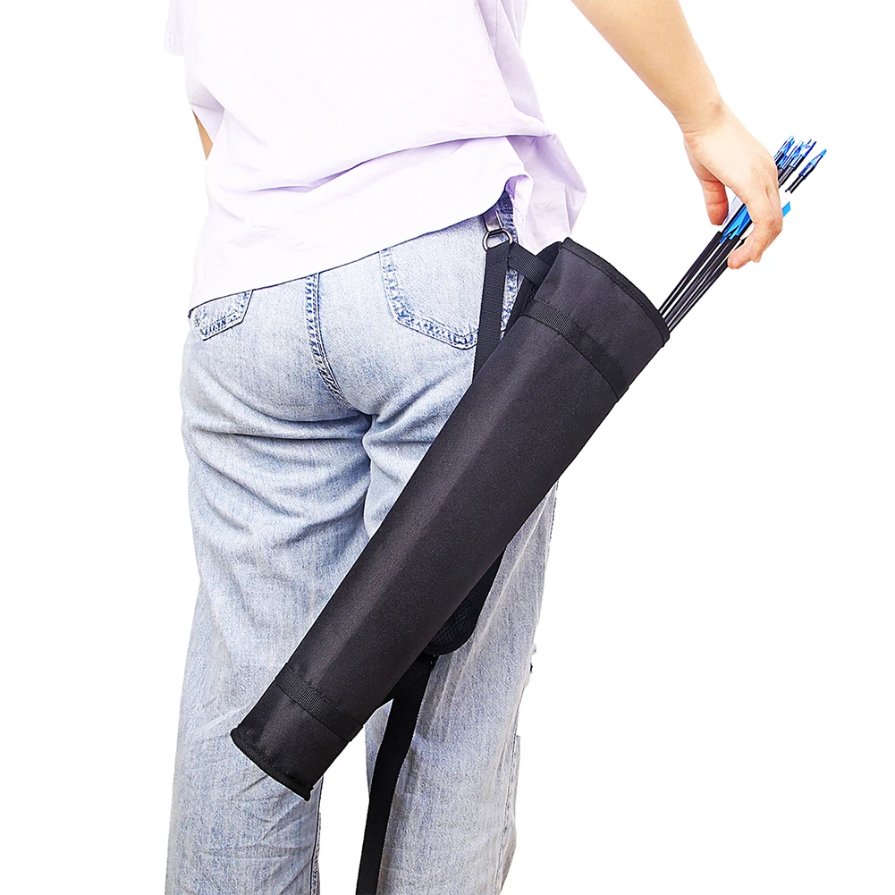 Faretra Mimatica Per Balestra SHARROW - Portafrecce Da Braccio Per 12 Frecce, Tessuto Oxford (Camo/Nero) - Foto 4