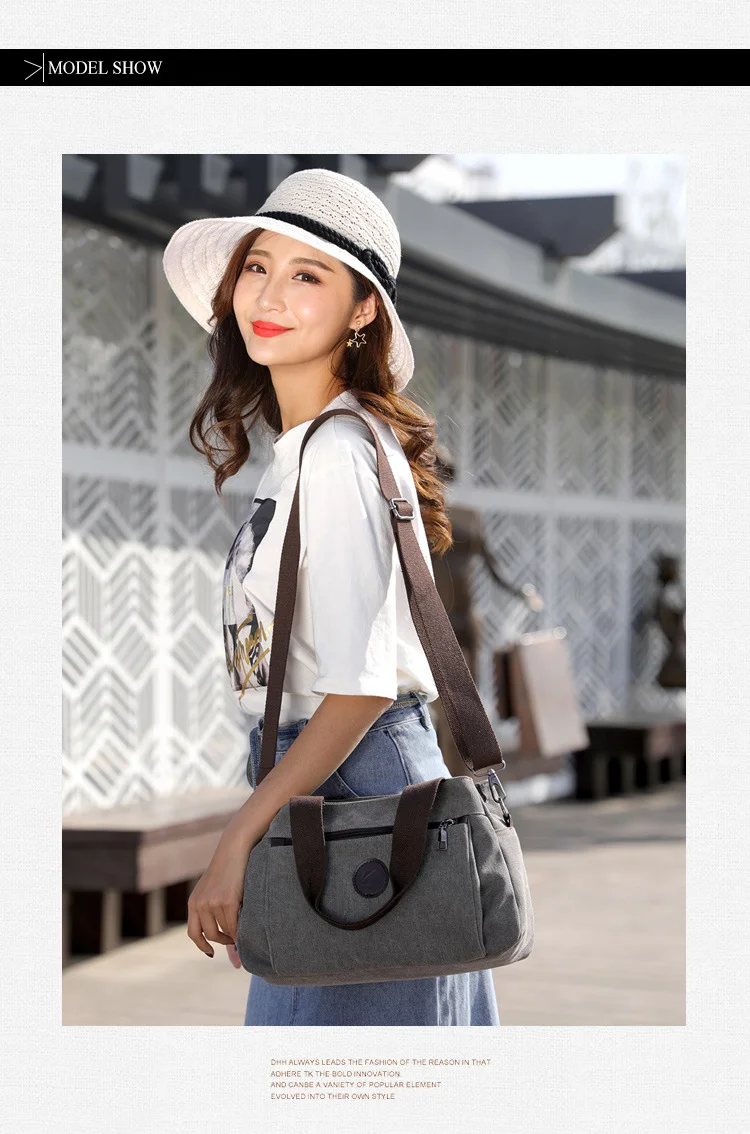 Platnena ženska torba 2024. Proljeće/ljeto, nova ležerna modna torba preko ramena, svestrana jednobojna izdržljiva ručna torba preko tijela_voghion.com