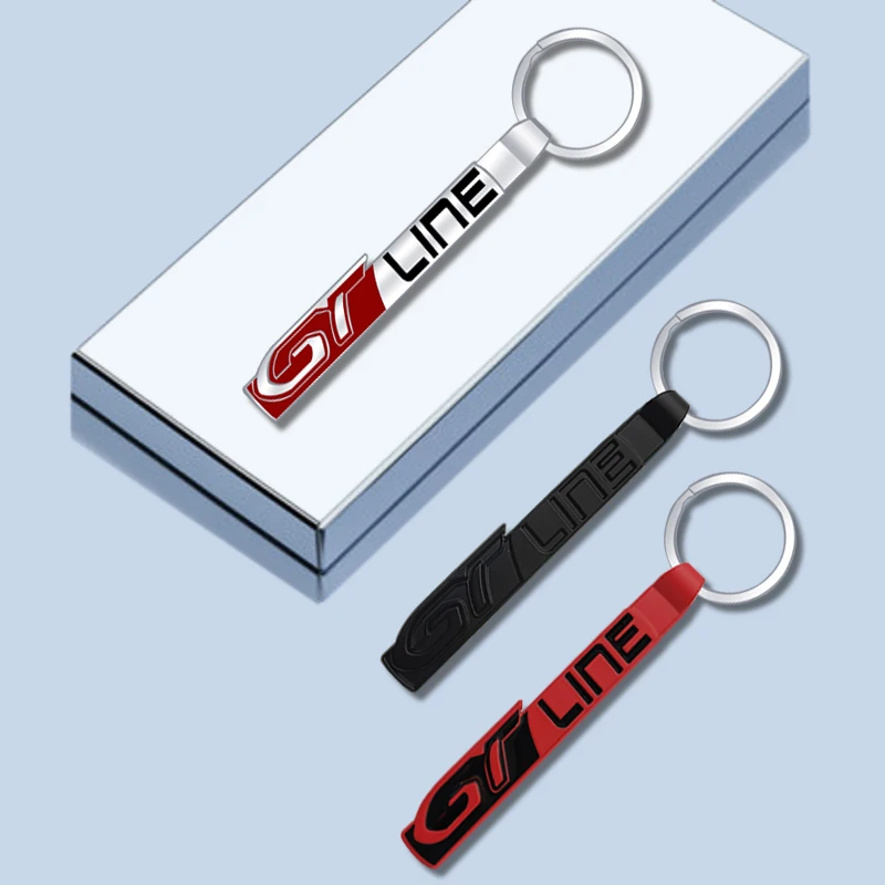 Portachiavi Per Auto Gt Line Emblem Logo Portachiavi Cover In Metallo Portachiavi Per Peugeot Rcz 208 407 308 508 3008 5008 Accessori Preferiti