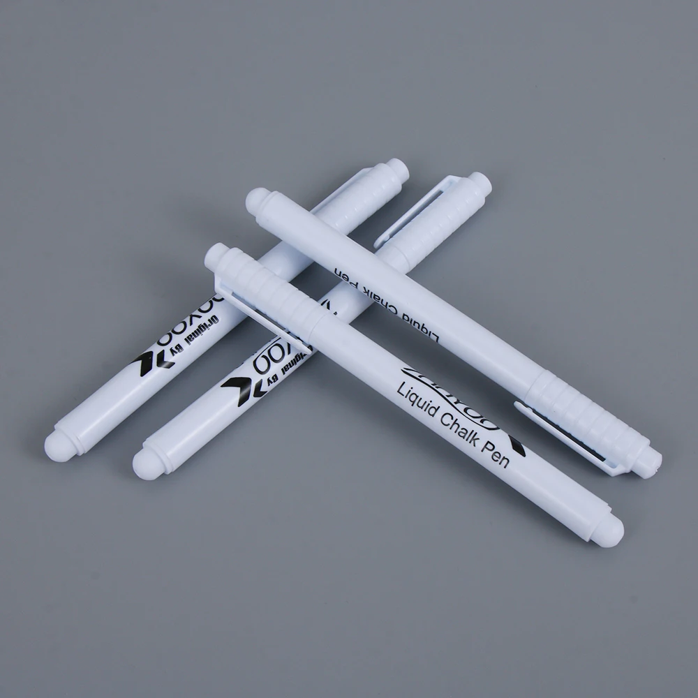 1Pc White Liquid Chalk Chalkboard Marker Writing Pens Liquid Chalks Glass Markers Chalk En-friendly Durable