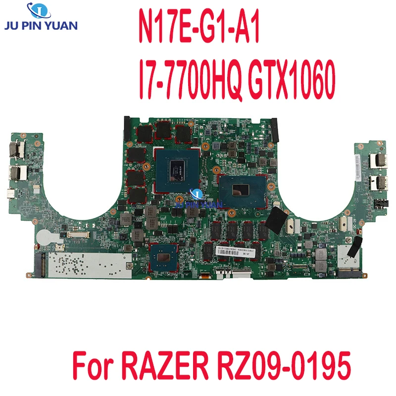 

Used RZ09-01953E72-R3U1 N17E-G1-A1 For RAZER RZ09-0195 MOTHERBOARD I7-7700HQ CPU GTX1060 16GB N17E-G1-A1 RAM DDR3 100% Test