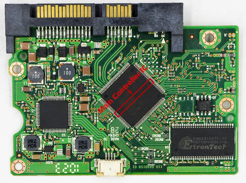 Placa de Circuito do Disco Rígido Hitachi 110 0a90158 01 220 0a90158 01 0a58786 0a58730 0a59226 0a29989 0a59222 0a29987 - Imagem 2