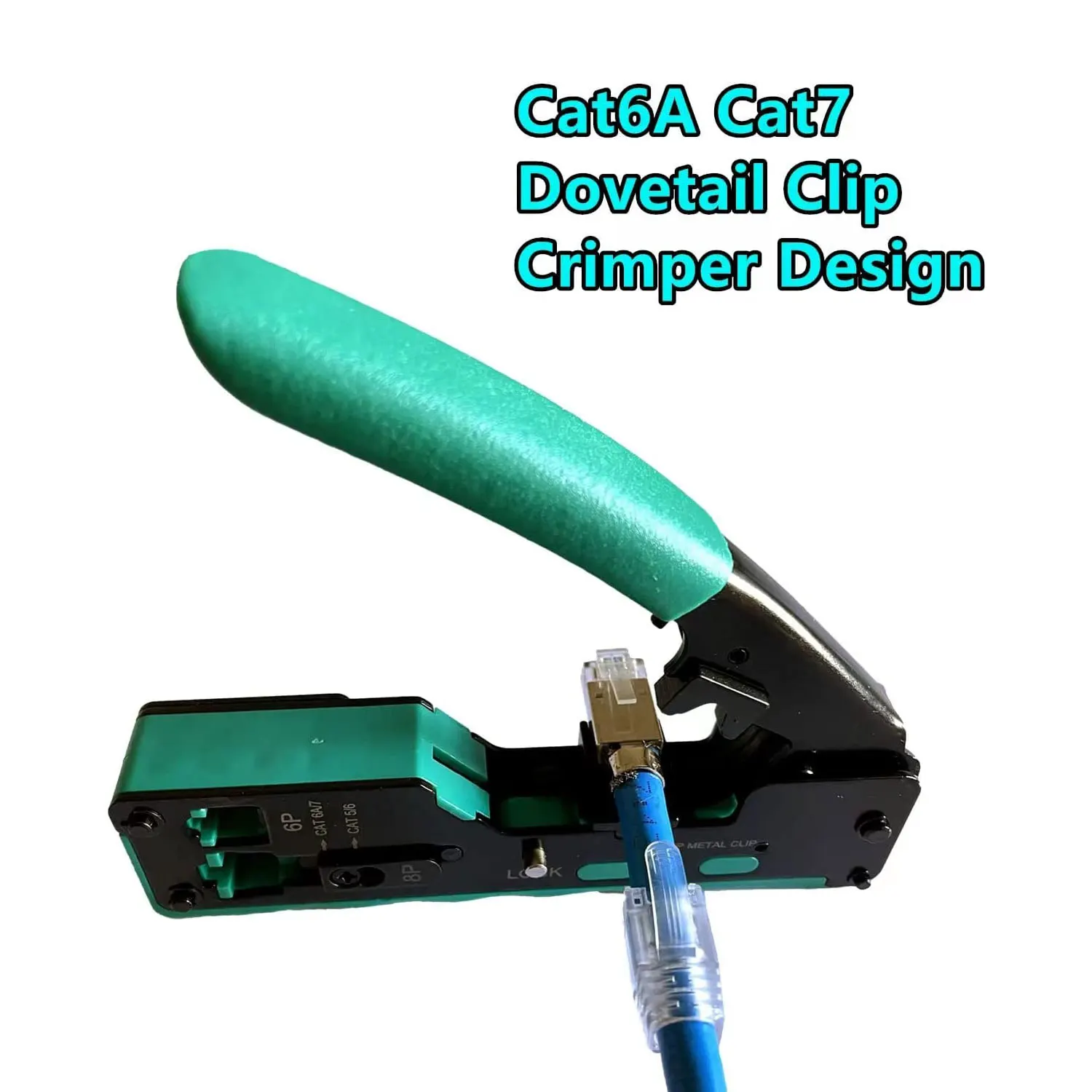 Zoerax Ethernet Crimper Tool Kit Wire Stripper Rj45 Pass Through Cat5 Cat5e Cat6 Cat6a Cat7 Crimping Tool Kit Rj11 - Imagem 3