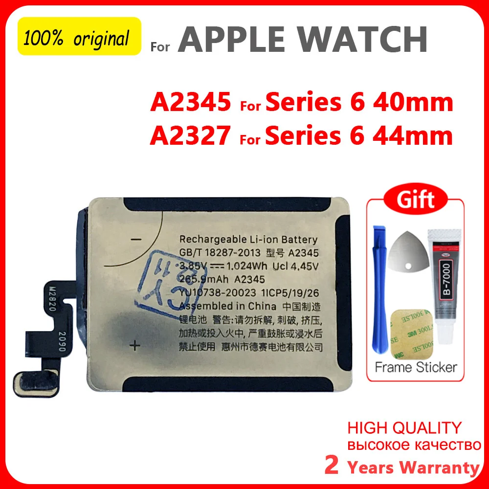 Replacement Battery For Apple Watch Series SE 1 2 3 4 5 6 7 8 Bateria IWatch S1 S2 S3 GPS LTE S4 S5 S6 S7 S8 38/40/41/42/44/45MM