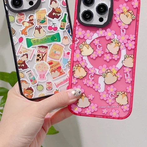 MagSafe Acrylic Cartoon Squirrel Phone Case Cover for IPhone 11 12 13 14 15 Pro Max Case for IPhone 15 Pro Max