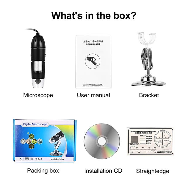 1600X Digital Microscope Camera 3in1 Type-C USB Portable Electronic Microscope Camera LED Magnifier For Soldering Phone Repair - Image 6