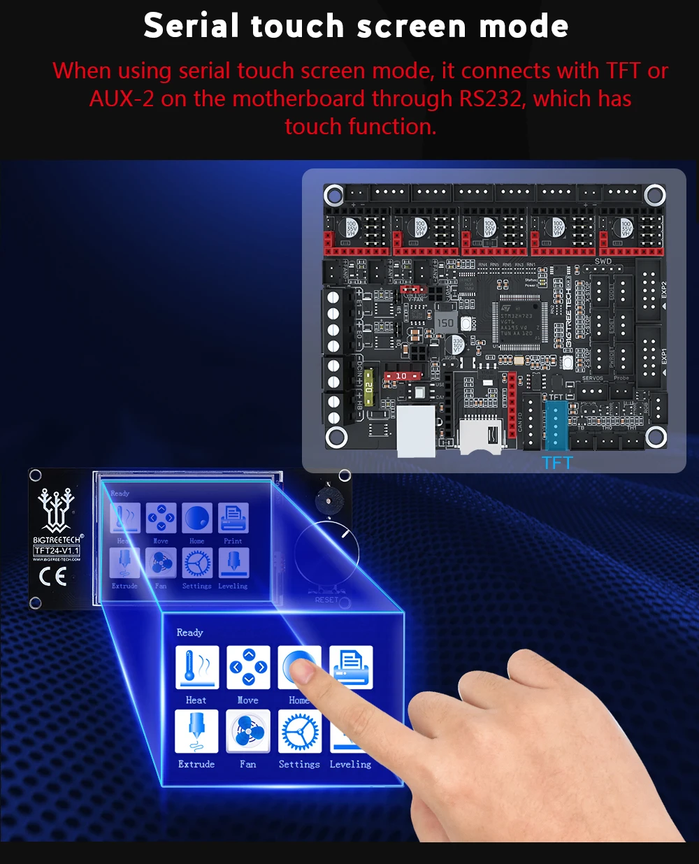 3 PRO, Placa 3D, TFT24 V1.1, 12864