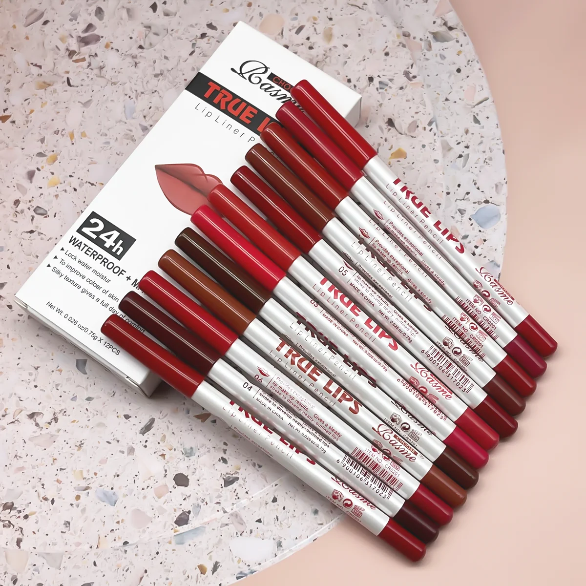 12-Piece Lip Beauty Set with Professional Lip Liner and Matte Gloss – Perfect Valentine's Day Gift