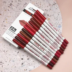 12 - Piece Lip Beauty Set with Professional Lip Liner and Matte Gloss - Perfect Valentine's Day Gift (1 - CR0201M)
