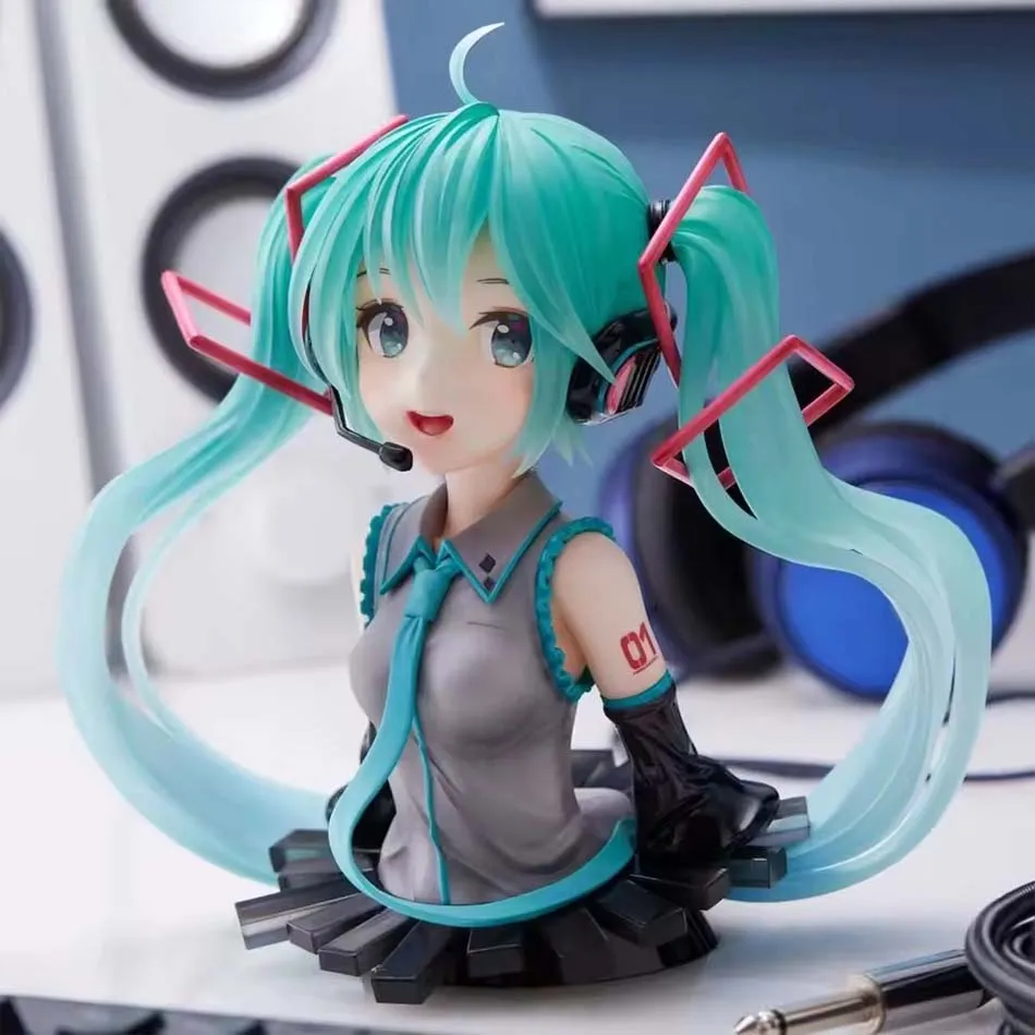 Hatsune Miku Anime Girl Cat Ear Pajama Figurine