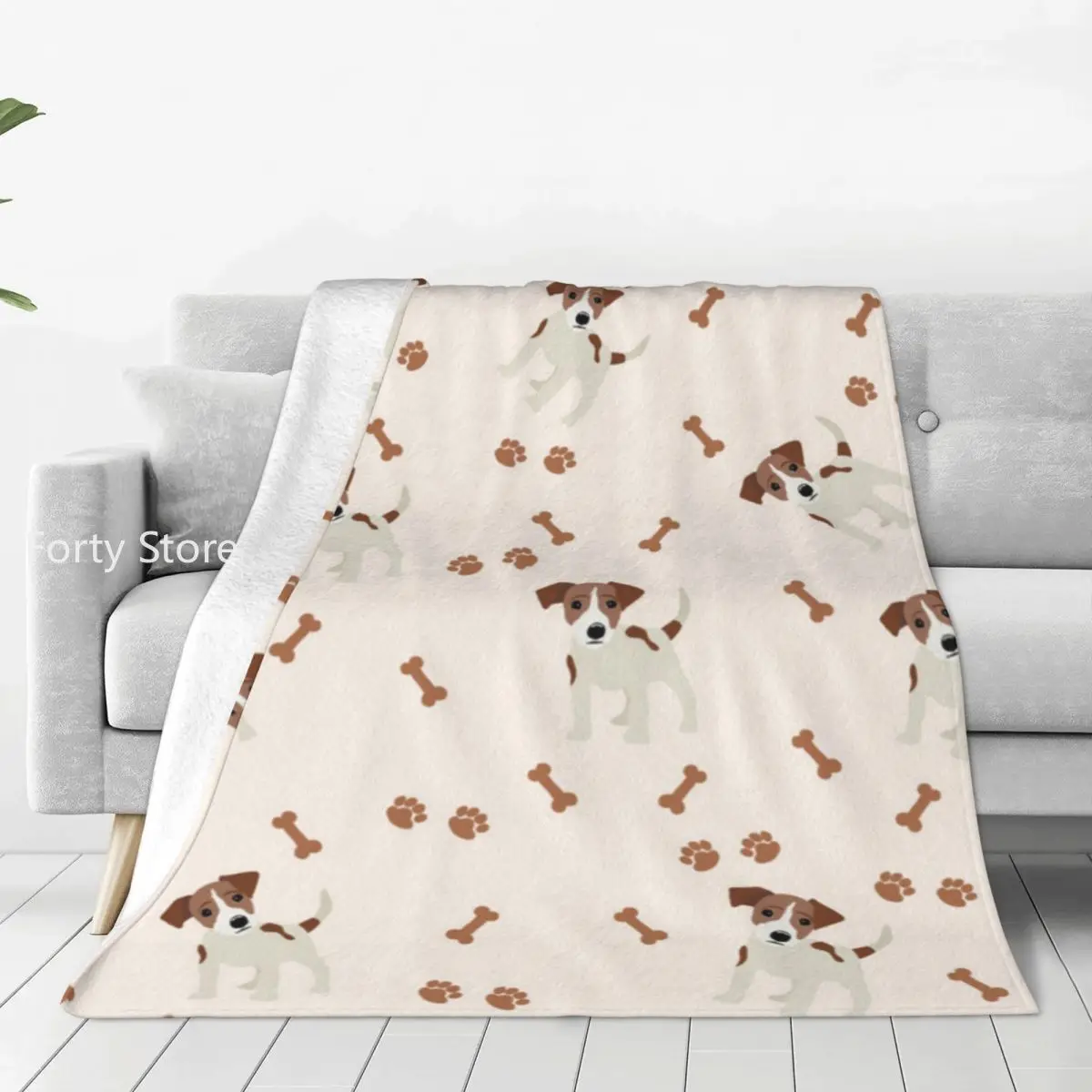 

Jack Russell Terrier Dog Blanket Pet Camping Flannel Throw Blanket Soft Durable Living Room Design Bedspread Gift Idea