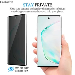 Premium Privacy Tempered Glass Anti - Spy Screen Protector with Fingerprint Unlock - 2 PCS (For S24 Plus)