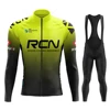 2025 New Rcn Team Autumn Cycling Jersey Set Ropa Ciclismo Men Long Sleeve Bike Clothing MTB Maillot Road Bicycle Bibs Uniform 1