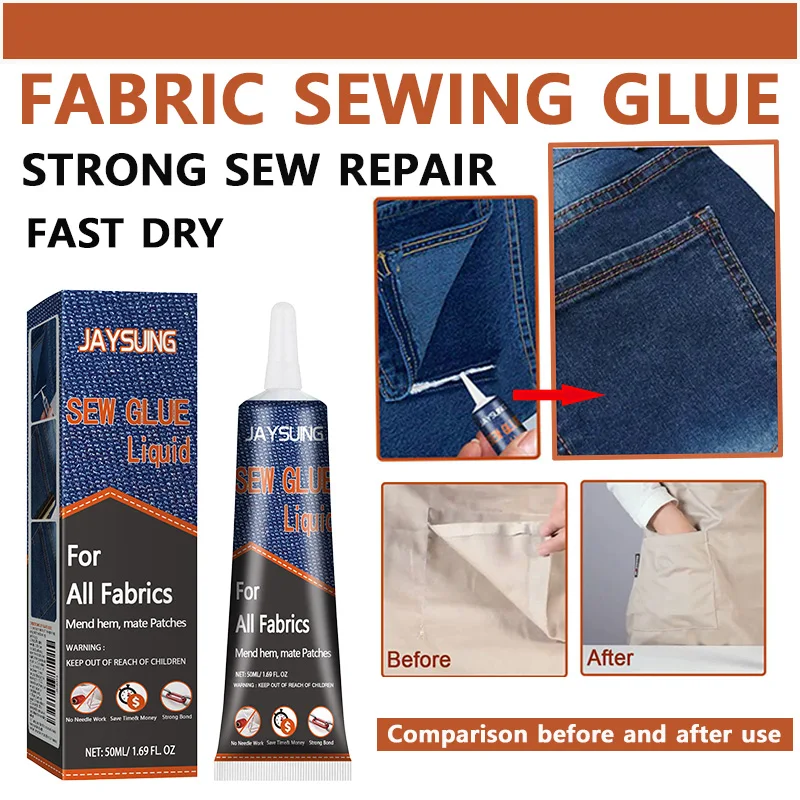 High Viscosity Fabric Sewing Glue for Clothes Mending and Leather Repair