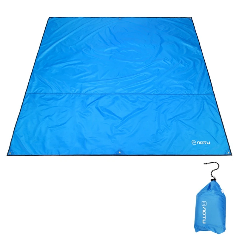 Multi-functional Awning Waterproof Tarp Picnic Mat Garden Canopy Sunshade Outdoor Camping Beach Sun Shelter 1.8*2.2M 2.4*2.2M sun shade sail waterproof tarpaulin waterproof tarp tarpaulin rain cover