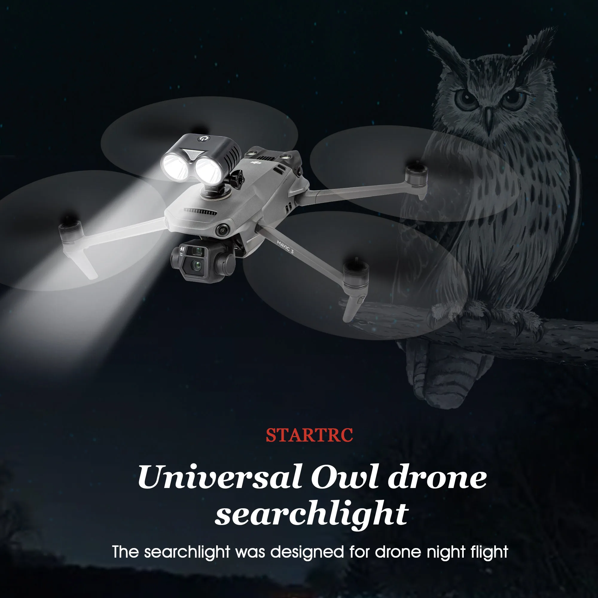 Mini 4 Pro Drone Portatile Drone Searchlight 4 Modalità Strobe Night Flight Lighting Lamp Per Dji Mavic 3 Air 2S/Mavic 2/Mini 3 Pro