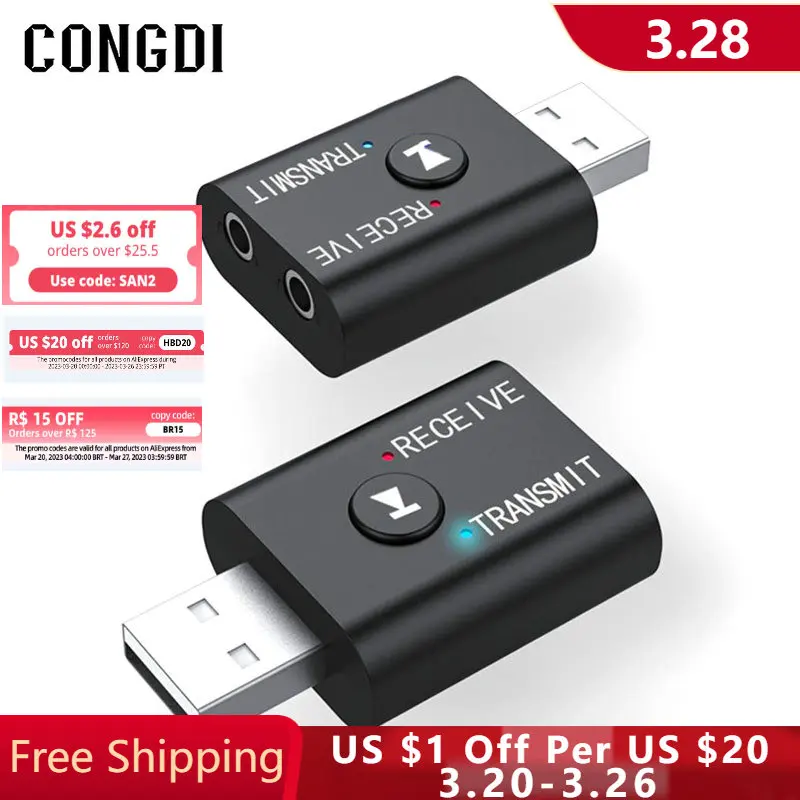 Bluetooth Audio Transmitter Tv Usb Usb Aux Wireless Bluetooth