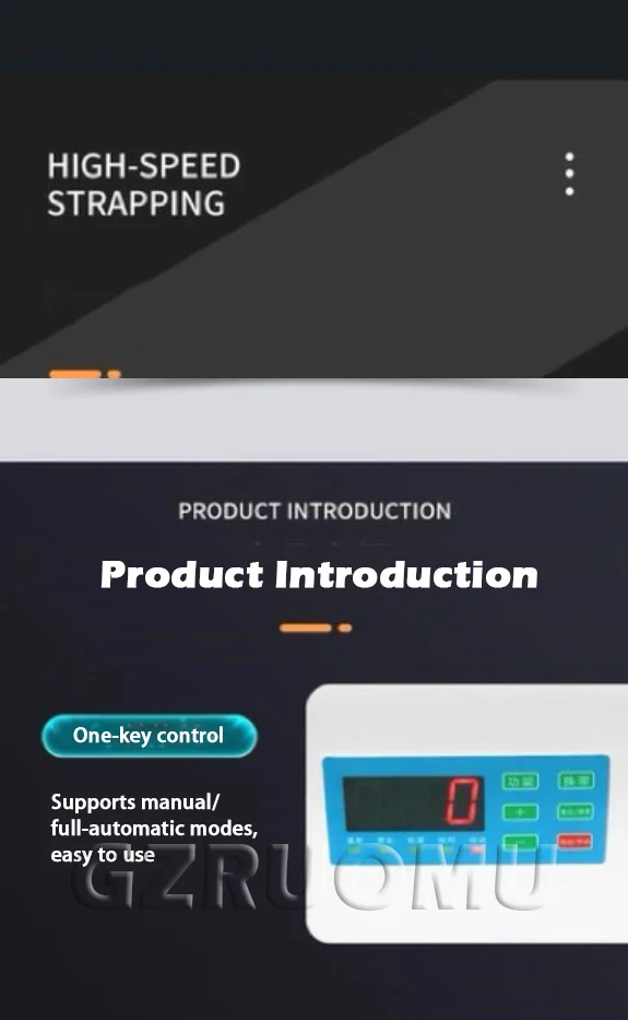 220V Fully Automatic  Intelligent Induction Strapping Machine OPP Hot Melt Strap