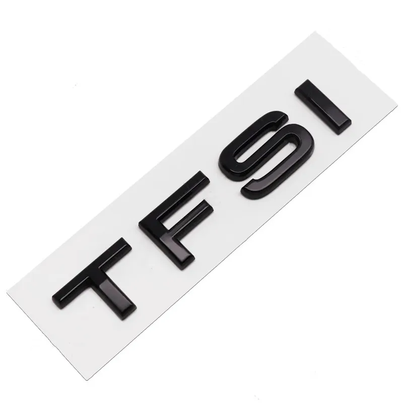 3D ABS TFSI 로고 후면 트렁크 부트 엠블럼 배지 스티커 데칼, 아우디 A3 A4 A5 A6 A7 A8 Q2 Q3 Q5 Q7 Q8 자동차 스타일링 액세서리