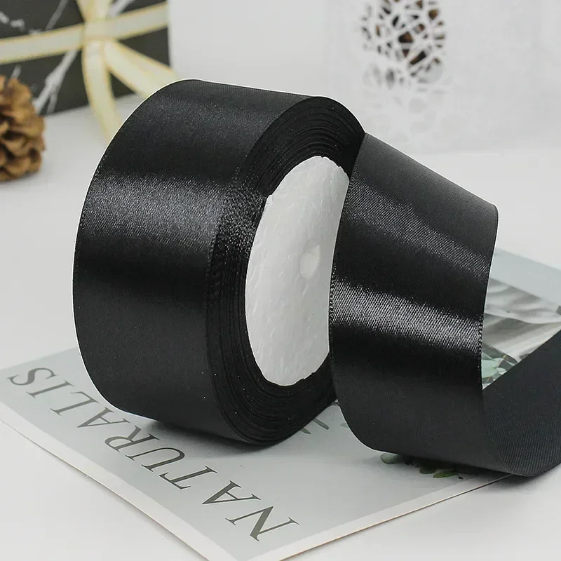 Elegant Satin Ribbons for Decoration and Crafting - 25 Yards
