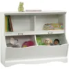 Storage Chest Organizer Kids Bookcase Toy Box Bin for Bedroom Living Room L41.10 x W 14.49 x H 32.84 Soft White 2