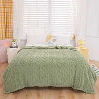 New Tafu Velvet Double sided Jacquard Geometric Pattern Thickened Blanket Cover Blanket Suitable for All Seasons 2