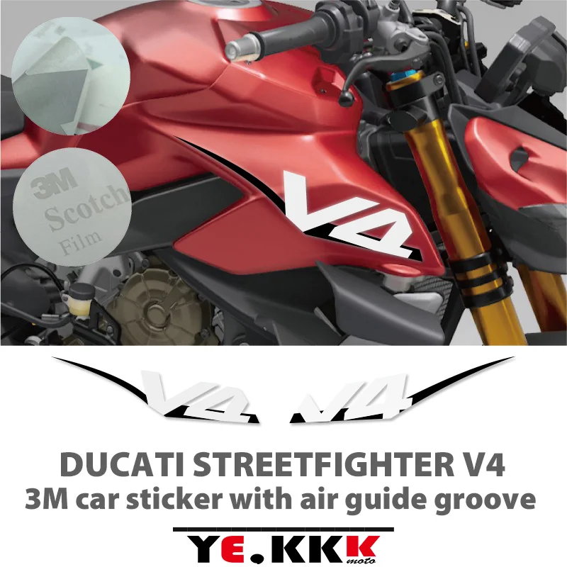 For Ducati STREETFIGHTER V4 Side Panel 3M Sticker with Air Guide Groove Special Custom Style Decal Stickers High Quality architectural guide dessau worlitz