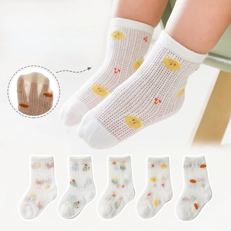

Newborn Baby Girls Boys Socks Soft Cotton Breathable Mesh Baby Ankle Socks Cactus Bear Cartoon Princess Cute Toddler Baby Socks
