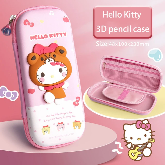 Kawaii Sanrio Hello Kitty Kuromi Cinnamoroll Pencil Case High Capacity  Student Stationery Storage School Supplies Girls Gifts - AliExpress