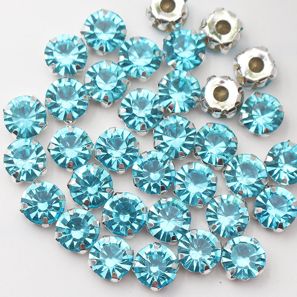 Shimmering Crystal Glass Silver Rhinestones for DIY Clothing and Fabric Crafting