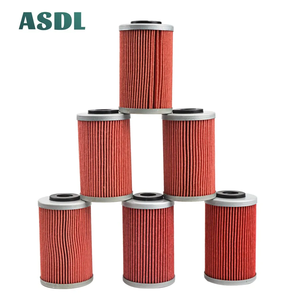 6pcs Motorcycle Oil Filter For Ktm Bike Duke Rc 125 200 390 Rc R Exc