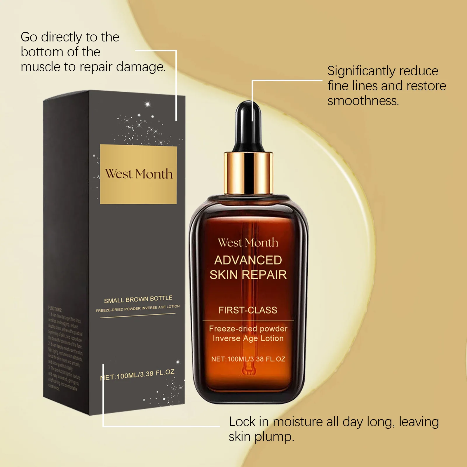 Collagen Serum Deeply Moisturizing Improve Dryness Reduce Fine Lines Restore Smoothness Enhance Luster Repairing Facial Essence 5