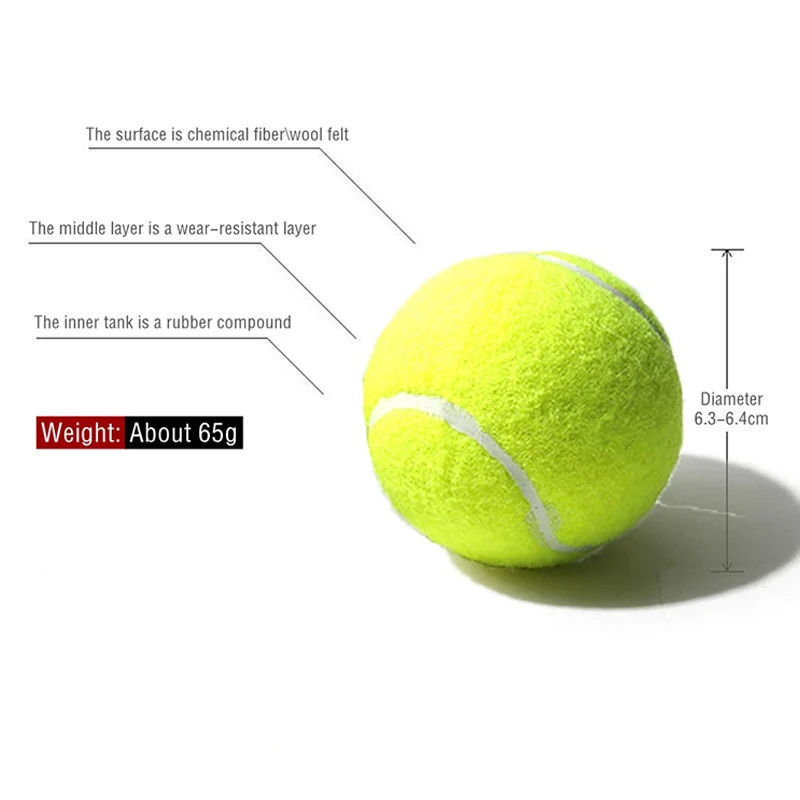 Primary Practice Tennis 1 Meter Stretch Training Tennis Match Training High Flexibility Chemical Fiber Balls School Club