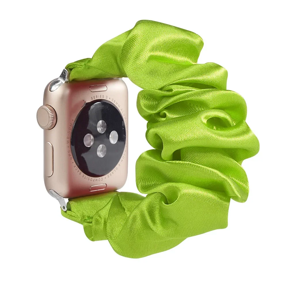 Enhanced Product Title: Stylish Adjustable Elastic Scrunchie Watch Band Strap