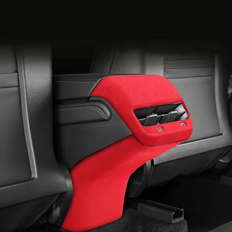 

for Tesla Model 3 Y 2022 2021 2020 2019 Accessories Rear Armrest Box Anti-Kick Mat Cover Seat Air Outlet Frame Protector Sticker