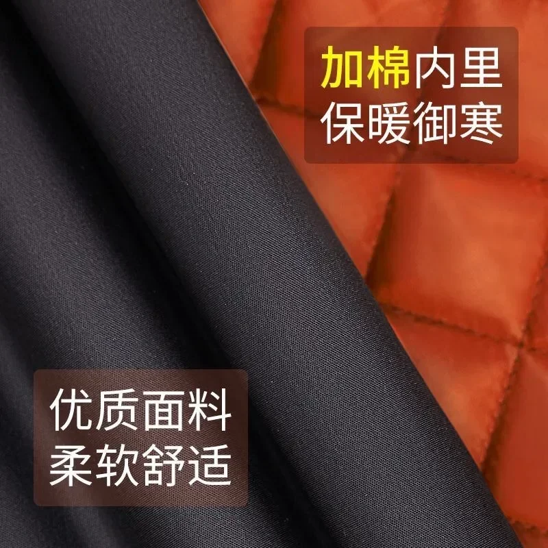 

Poncho Coat Reflective Hooded Outdoor Rain Thickened Stripes Waterproof Winter Rainwear Cotton Warm Raincoat Men's Long