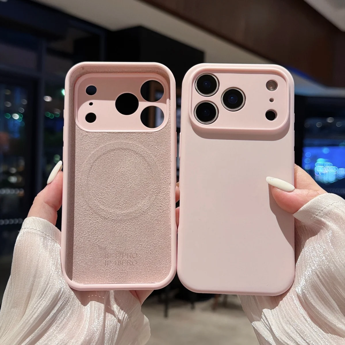 Premium Liquid Silicone MagSafe-Compatible Phone Case with Built-in Wireless Charging Magnet