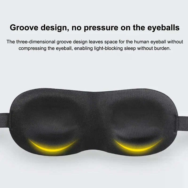 Ultra-Comfort 3D Memory Foam Sleep Mask - Light-Blocking Eye Cover with Ear Protection for Travel and Relaxation