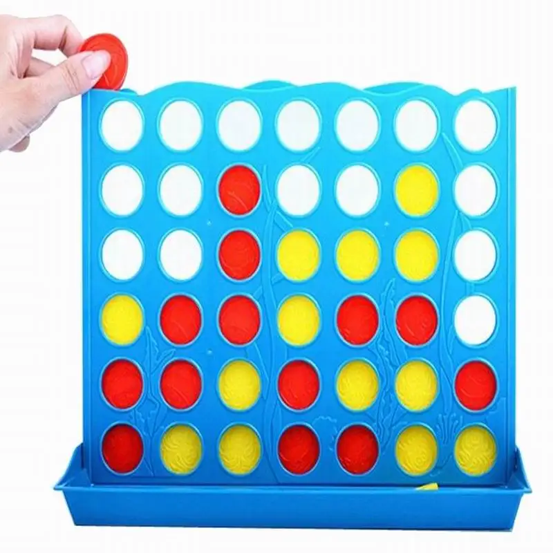 Baby Educational Toy Developemental Game Line Up 4 Chess 4 in a Row in a Line Eviornmental Good Quality Sky Blue Large Size