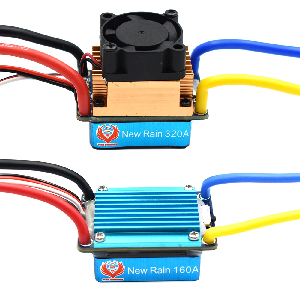 

1PCS Waterproof 160A/320A ESC 380/450 Brushed Motor Speed Controller Dual Mode Regulator Band Brake for 1/12 1/10 RC Car Boat