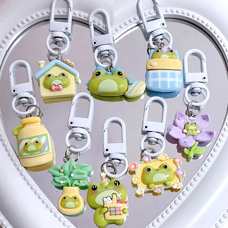 

Мультяшная лягушка, дневная ваза, фоторамка, фоторамка, брелок для автомобиля, рюкзак, подвески, сумка, аксессуары для декора