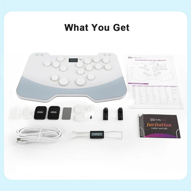 DUELPAD ZEN レバーレスコントローラー (新品) Duelpad Zen Ergo-split All-button Stickless Fighting Controller